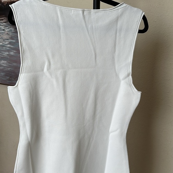 House of CB Noli White‎ Stretch Knit Maxi Dress NWOT Size L - Picture 8 of 15